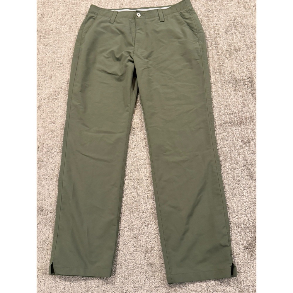 Under Armour Match Play Golf Pants Men's Size 36x32 Green Straight Leg (W1)